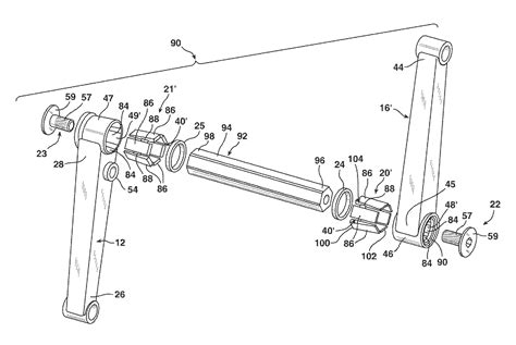 patent  bicycle crank assembly google patents