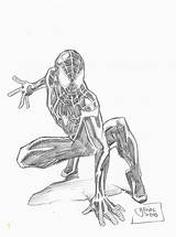Miles Morales Spider Man Coloring Pages Spiderman Verse Top Pencil Sketches Divyajanani Search sketch template