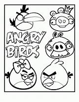 Coloring Bird Red Pages Angry Birds Popular sketch template