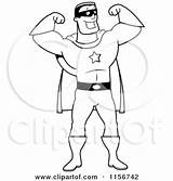 Clipart Super Arms Cartoon Hero Strong Flexing Coloring Color Both Thoman Cory Outlined Vector 2021 Clipground sketch template