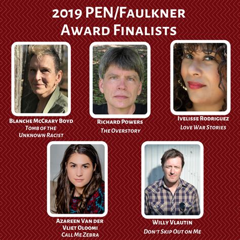 announcing the 2019 pen faulkner award finalists the pen faulkner