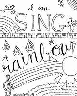 Coloring Music Pages Printable Color Musical Kids Adult Rainbow Adults Relax Easy Mandala Sing Print Preschoolers Colouring Sheets Getcolorings Themed sketch template