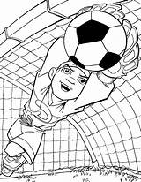 Coloring Football Pages Soccer Printable Kids Coloringpages1001 Ball Colouring Voetbal Goal sketch template