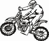 Motocross Pages Printable Coloring Template sketch template