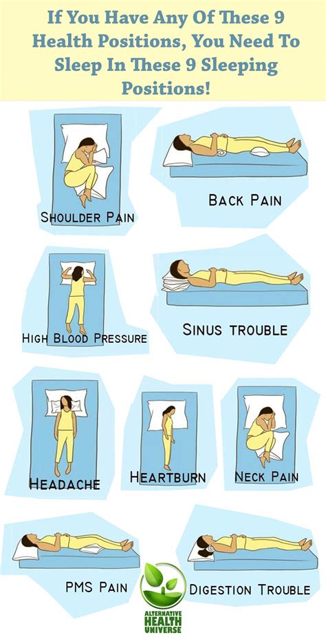 if you have any of these 9 health positions you need to sleep in these