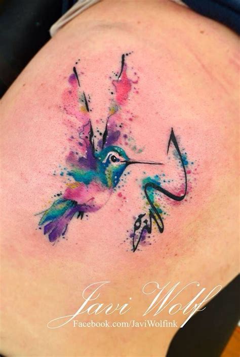 Watercolor Tattoo Hummingbird Tattoo Trendy Tattoos New Tattoos