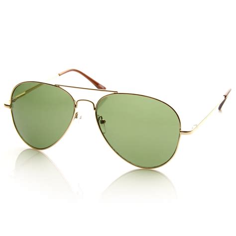 classic aviator sunglasses retro metal frame zerouv