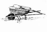 Wheelbarrow Sketch Paintingvalley sketch template