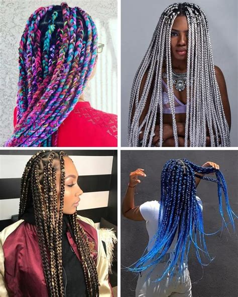 Jumbo Box Braids Styles Nuts And Bolts Styles And Tutorial