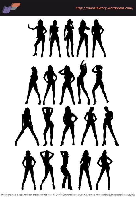Sexy Silhouettes Free Vector Art