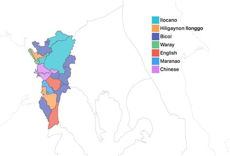 language landscape   philippines   maps