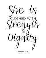 Dignity Strength Clothed sketch template