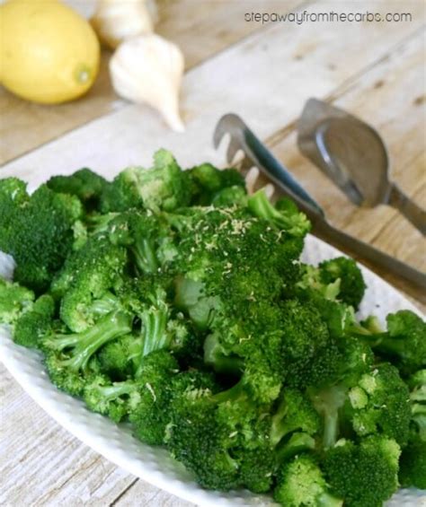 lemon garlic broccoli step away from the carbs