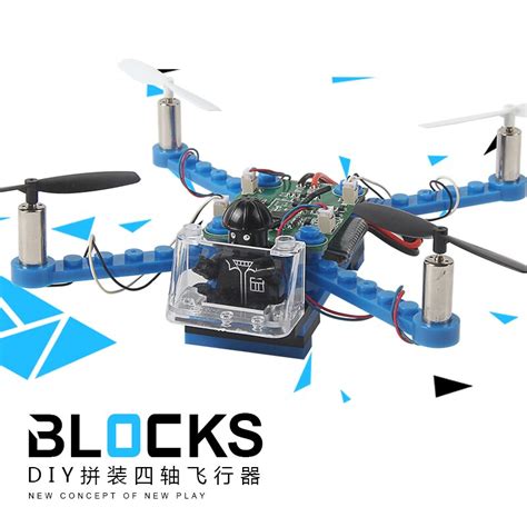 diy block drones  building blocks mini drone   camera assembling bricks quadcopter