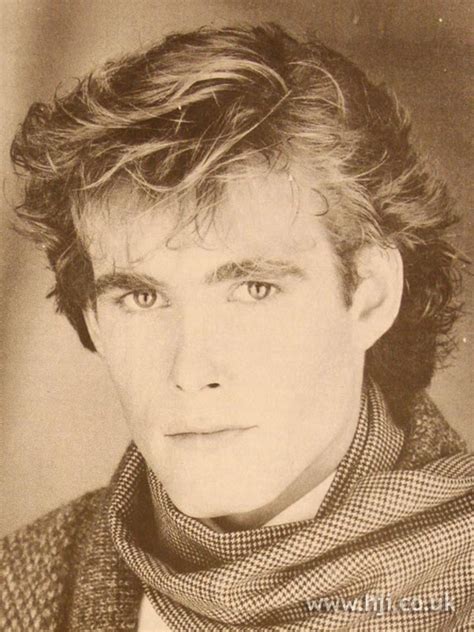 men tousled hairstyle hji