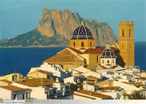 favorite postcards altea spain   costa blanca coastline