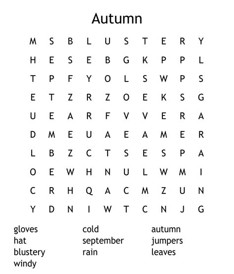 autumn word search wordmint