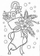 Christmas Coloring Pages Adults Colorarty Stocking sketch template