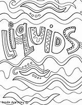 Liquids Science sketch template