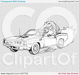 1971 Clipart Plymouth Barracuda Coloring Tough Lineart Driving Fish Convertible Hemi Muscle Illustration Car Royalty Vector Lafftoon 78kb 1024px 1080 sketch template