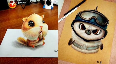 cute  funny drawing artworks  chinese artist oliudio inspiration