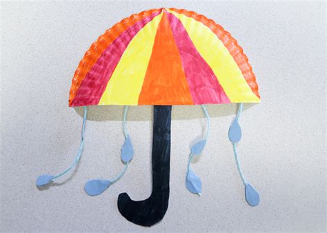 spring rain umbrella craft woo jr kids activities childrens