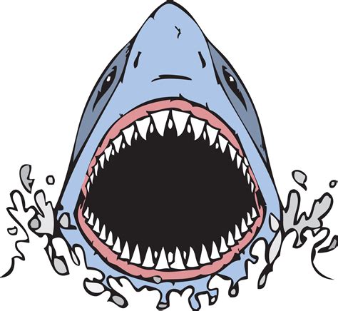 realistic shark mouth drawing img bachue