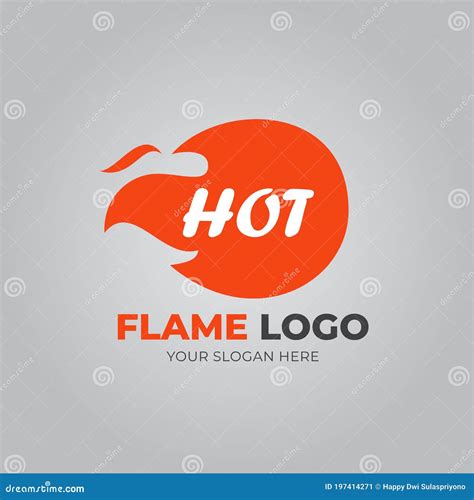 logo vlam op lichte achtergrond vector illustratie illustration  monogram licht