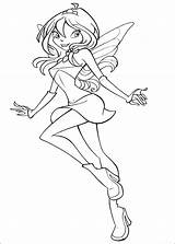 Winx Club Coloring Pages Printable Kids sketch template