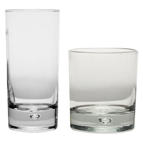 Circleware Oslo 16 Piece Drinking Glass Set Drinking Glass Sets