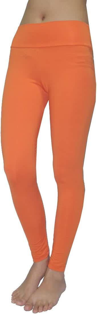 Womens Thai Fashion Cute Stretchy Skinny Pants Leggings S M Orange At