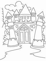 Castle Coloring Medieval Drawing Awesome Kidsplaycolor Pages Printable Colouring Print sketch template