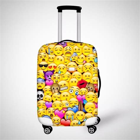 Cute 3d Emoji Suitcase Covers