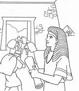 Coloring Bible Pages Joseph Egypt Dreams Kids Story Pharaoh King Activities Stories Sunday School Crafts sketch template
