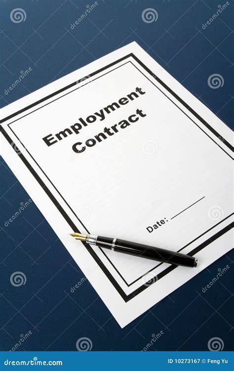 employment contract royalty  stock photography image