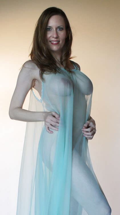 Big Mature Brunette Breasts In See Through Blue Noothersneedapply