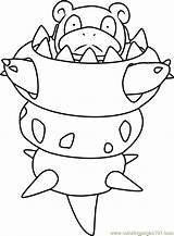 Coloring Mega Slowbro Pokemon Pages Dewott Printable Getcolorings Color Print sketch template