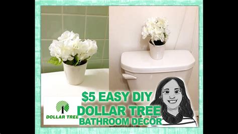 quick diy dollar tree bathroom decor    youtube