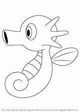 Pokemon Horsea Drawing Coloring Pages Draw Step Drawings Tutorials Learn Colouring Printable Choose Board Kids Getdrawings Auswählen Pinnwand Color sketch template