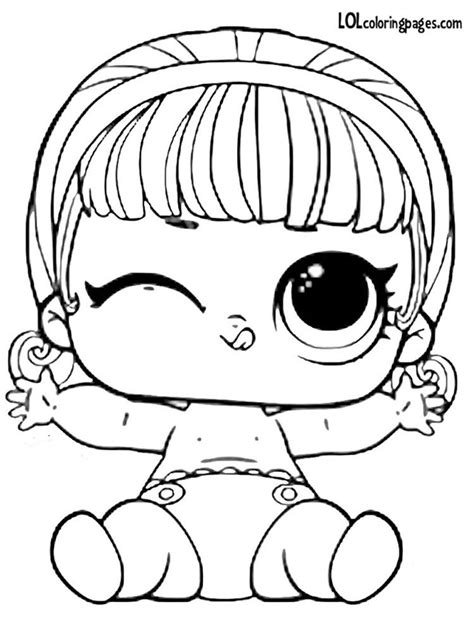 lil madame queen series  wave  lol surprise doll coloring page