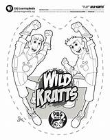 Kratts Wild Pbs Kids Coloring Pages Printable Printables Flat Kratt Print Wildkratts sketch template