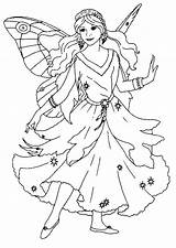 Coloring Pages Fairy Queen Fairies Kids Printable Princess Sheets Kidsdrawing sketch template