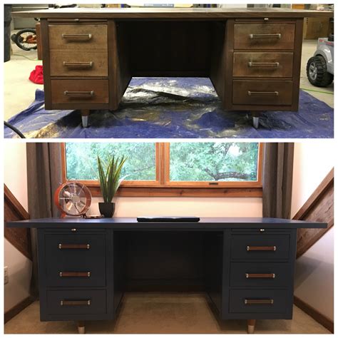 mid century desk makeover  roots  home