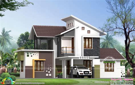 simple model modern home kerala home design  floor plans
