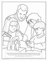 Lds Coloring Pages Primary Nativity Christmas Serving Others Jesus Children Kids Family Christ Murrayandmathews Lesson Book Clean Living Happy Bible sketch template
