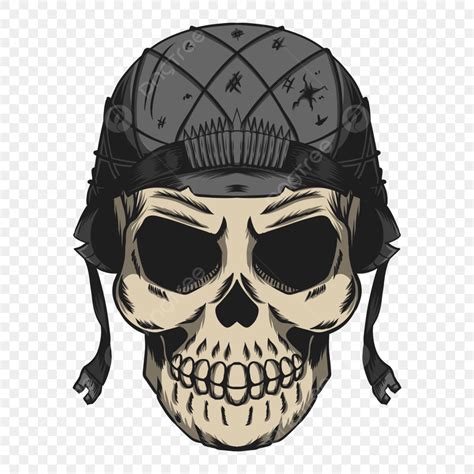 skull soldier helmet