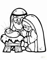 Holy Family Coloring Pages Getcolorings Color sketch template