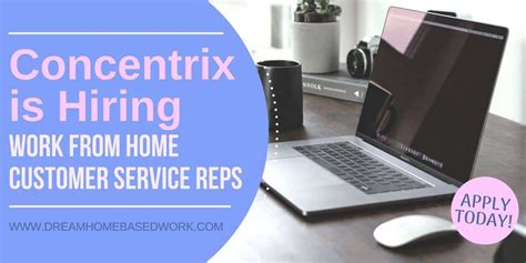 concentrix  hiring work  home customer service reps