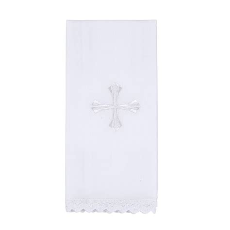 buy cross lace trim lavabo towels pkg    sale lavabo towels