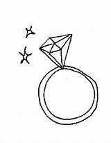 Ring Coloring Diamond Pages Engagement Getcolorings Printable Getdrawings sketch template